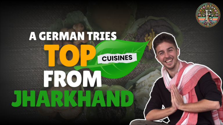 A German Tries Authentic Jharkhand Food for the First Time! Watch His Reaction